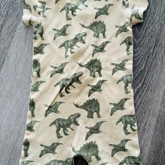 Kate Quinn 100% Organic Cotton Green Dinosaurs 12-18 Months EUC - Picture 2 of 3